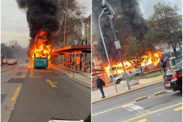 Overoles blancos queman dos bus del transporte público Tendencias