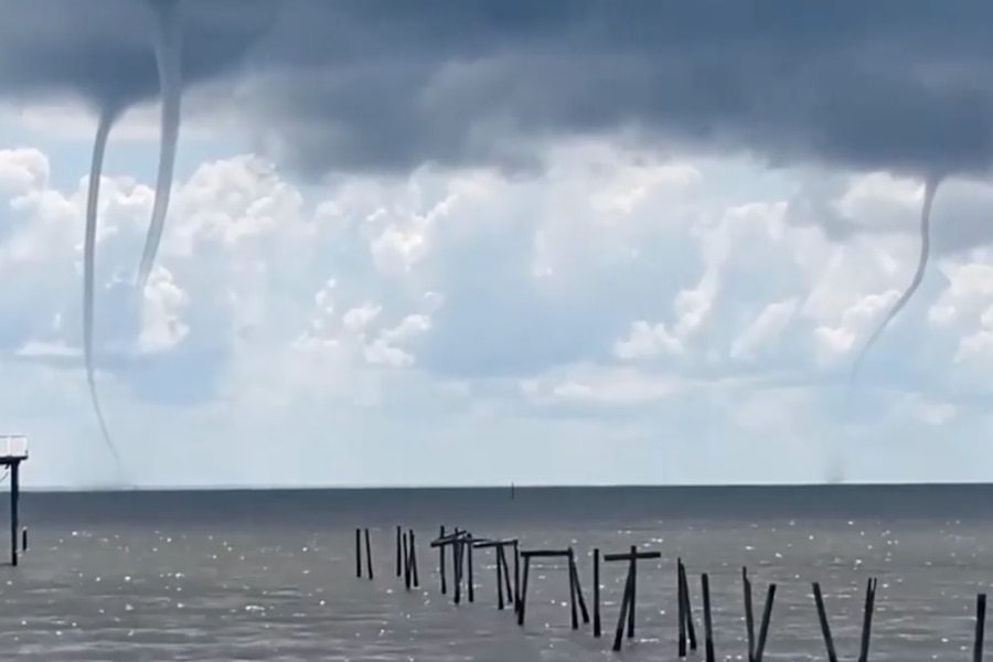 Registran tres trombas marinas en el estado de Alabama