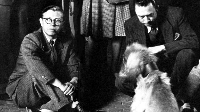 Jean-Paul Sartre y Albert Camus