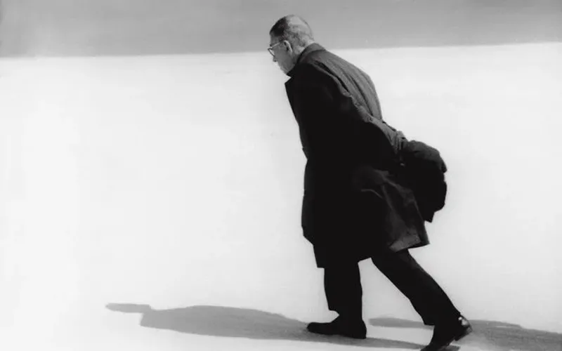 Jean-Paul Sartre, filósofo y escritor existencialista. Fotografía de GettyImages