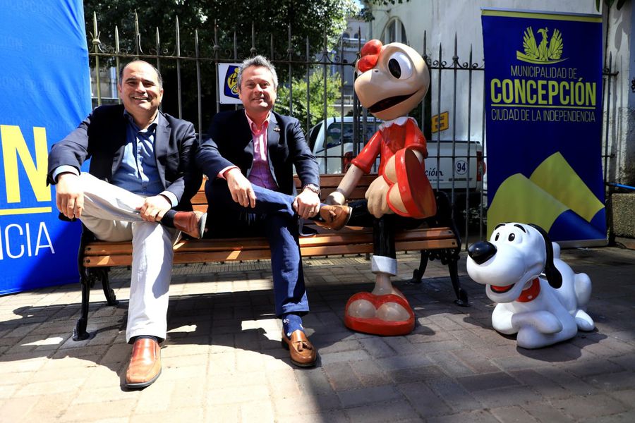 ¡Reflauta!: roban figura de Condorito instalada en pleno centro de Concepción como homenaje a Pepo