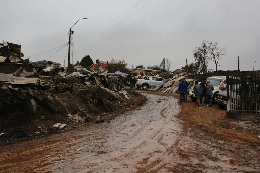 Incendios en Biobío dejan 1.472 casas destruidas y ministro Montes asegura que es la zona con “más necesidades de viviendas de emergencia”
