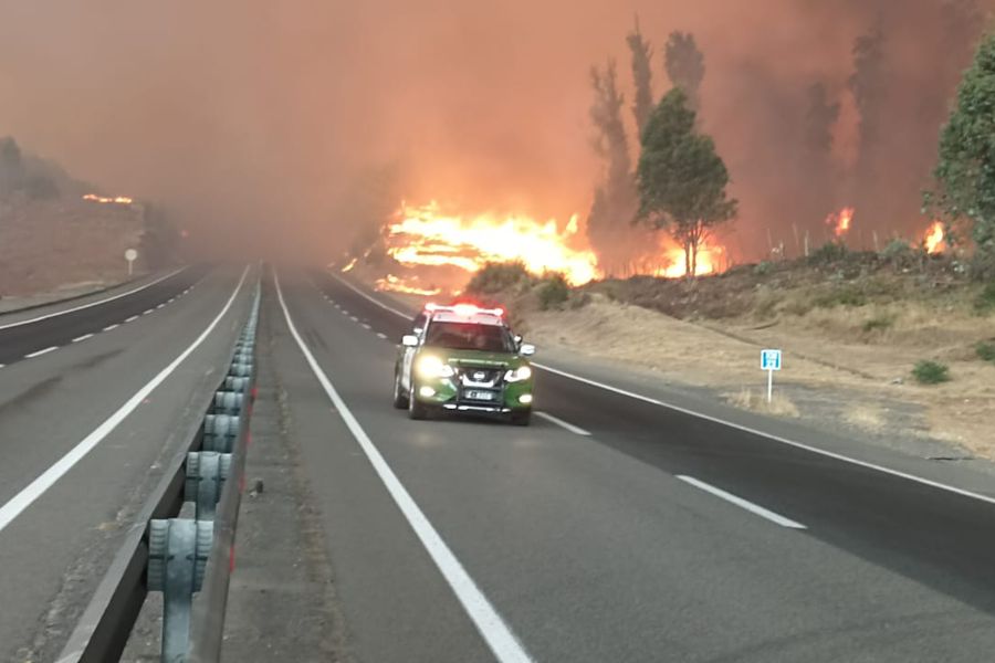 Cómo enfrentar un incendio arriba del auto