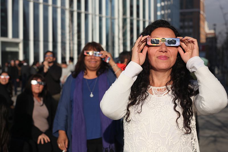 02.07.2019 ECLIPSE SOLAR EN LA COMUNA DE LAS CONDES.