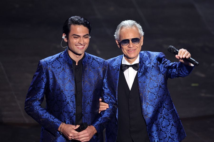 Andrea y Matteo Bocelli en los Oscar 2024