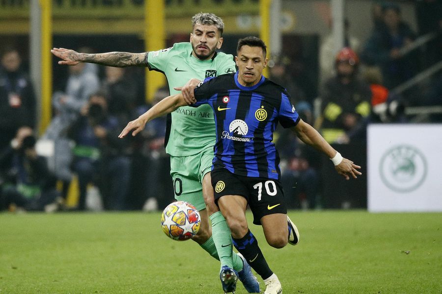En vivo: el Inter de Alexis está jugando ante Atlético Madrid y busca avanzar en la Champions