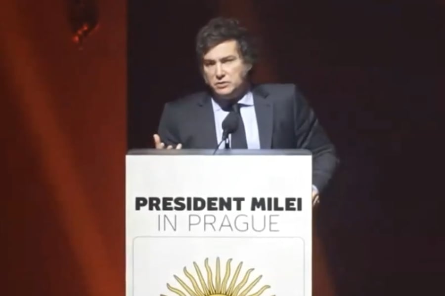 Milei recibe premio en Praga y asegura que sus reformas apuntan a que Argentina en el largo plazo sea “el país más rico del mundo”