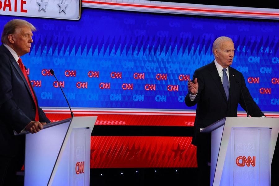 Lapsus de Biden y fake news de Trump marcan primer debate presidencial en EE.UU.