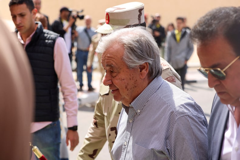 El secretario general de las Naciones Unidas, António Guterres, visita Egipto