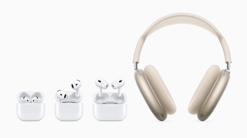 La familia de AirPods de Apple.