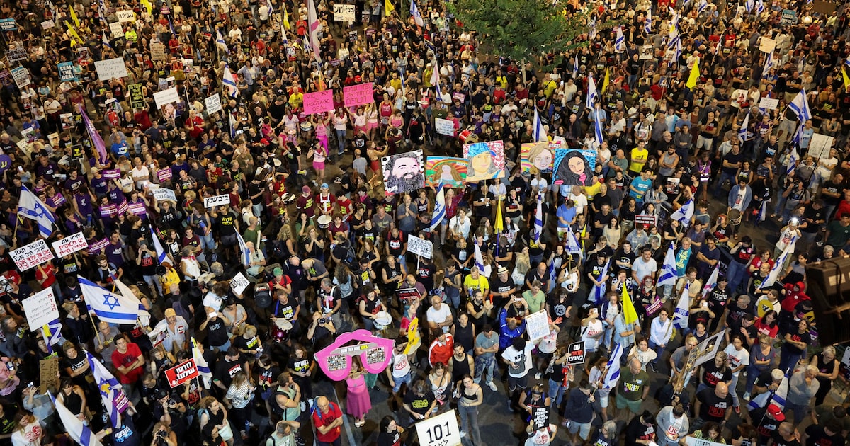 Manifestantes exigen a Israel un acuerdo por los rehenes