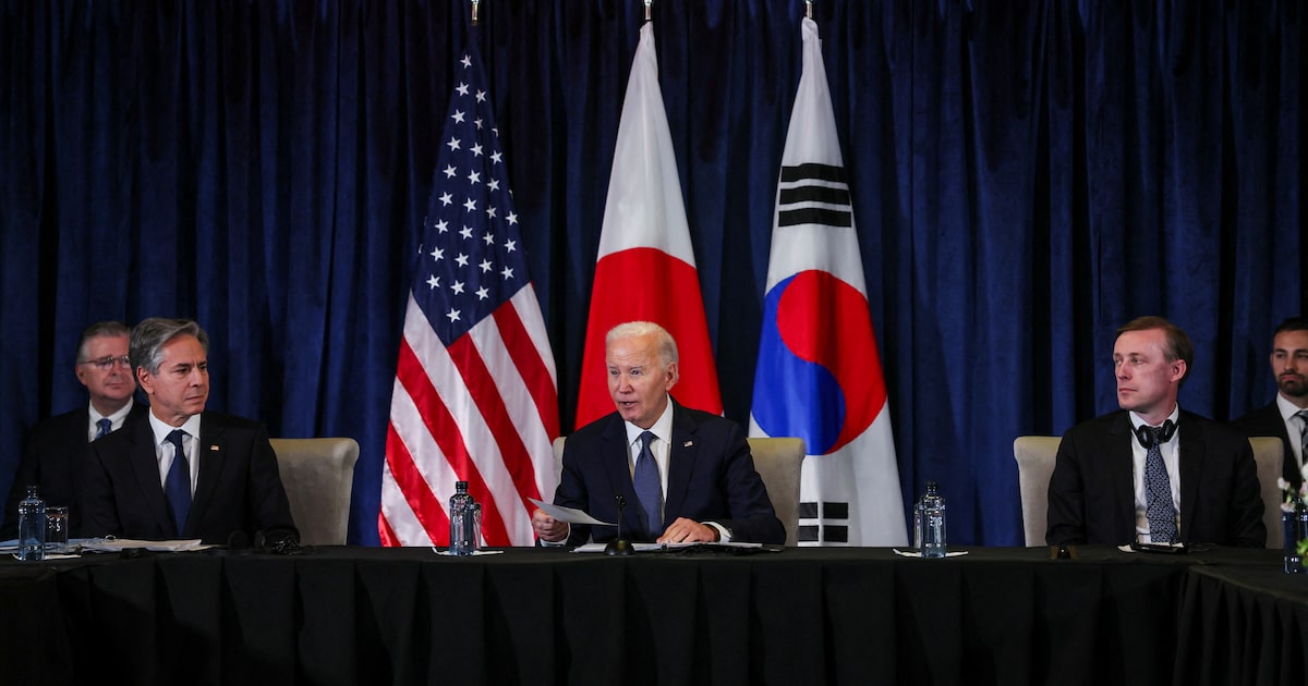 Biden subraya la cooperación con Corea del Sur y Japón