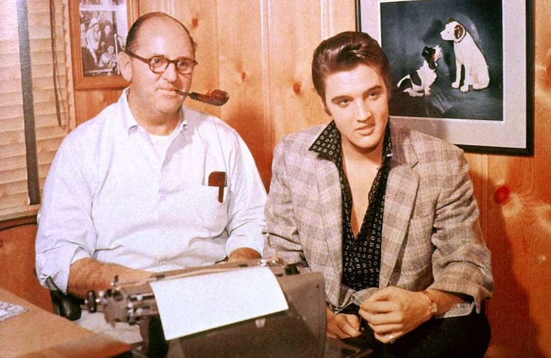 Tom Parker y Elvis Presley