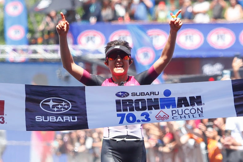 Bárbara Riveros logra su sexto Subaru Ironman en Pucón.