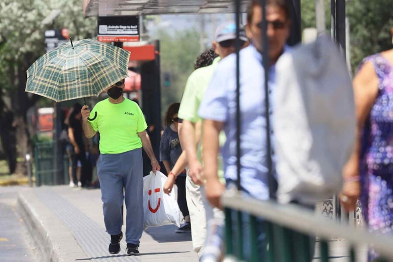 Calor en Santiago