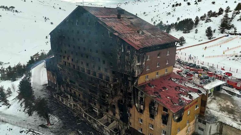 Incendio en hotel en Turquía