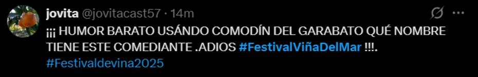 El humorista no convenció a algunos usuarios de Internet.