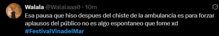 El humorista no convenció a algunos usuarios de Internet.