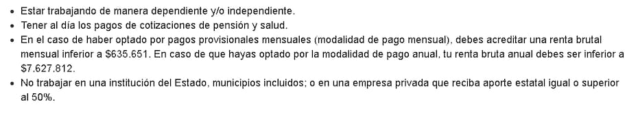 Esto se paga anual o mensualmente. Créditos: Sence.