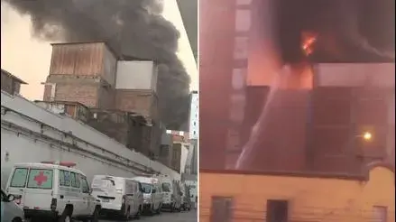 Cercado de Lima: el incendio consume un edificio y hasta 14 unidades de incendio asisten a la emergencia Cercado de Lima: el incendio consume un edificio y hasta 14 unidades de incendio asisten a la emergencia