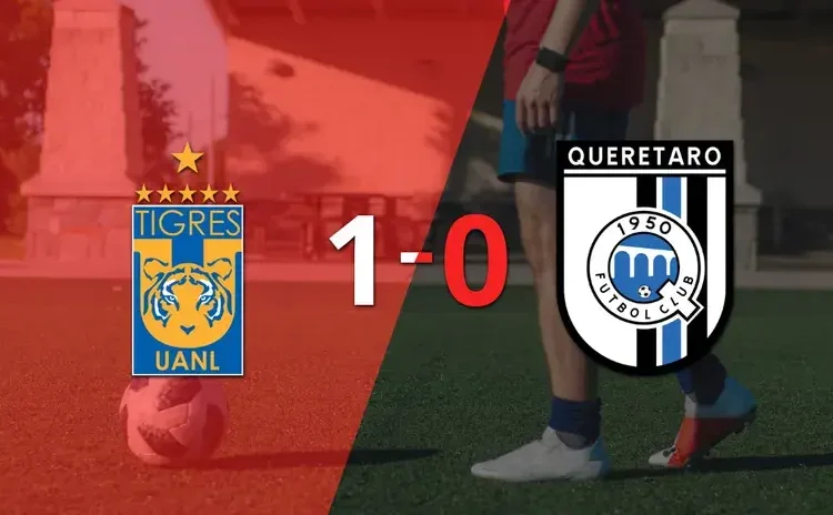 Liga MX: A Tigres le alcanzó con un gol para derrotar a Querétaro en el estadio el Volcán