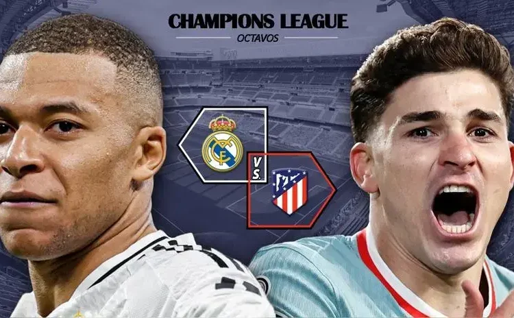 Ver ESPN Real Madrid vs Atlético Madrid EN VIVO online – transmisión DIRECTO octavos Champions League 2025 minuto a minuto link DISNEY gratis Partidos de hoy