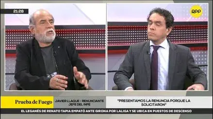 Javier Llaque dice que pidieron su renuncia como jefe de Inpe