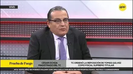 El magistrado de TC explica por qué votar en contra del reemplazo de Tomás Gálvez como fiscal supremo