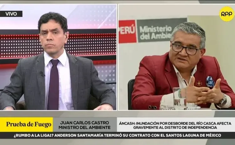 Áncash: ministro del Ambiente se refirió sobre los daños en el distrito de Independencia tras desborde del río Casca