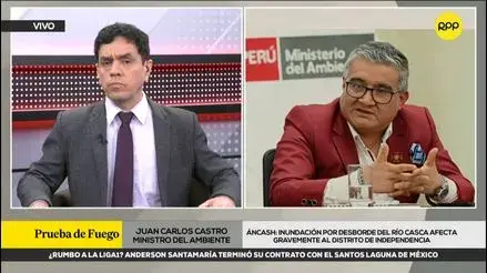 Áncash: Ministro del Medio Ambiente se refirió al daño en el Distrito de la Independencia después del desbordamiento del río Casca