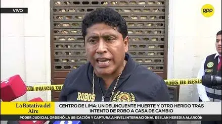 El coronel Juan Carlos Montúfar dio detalles del agresión frustrada a la casa de intercambio del Jirón de la Unión