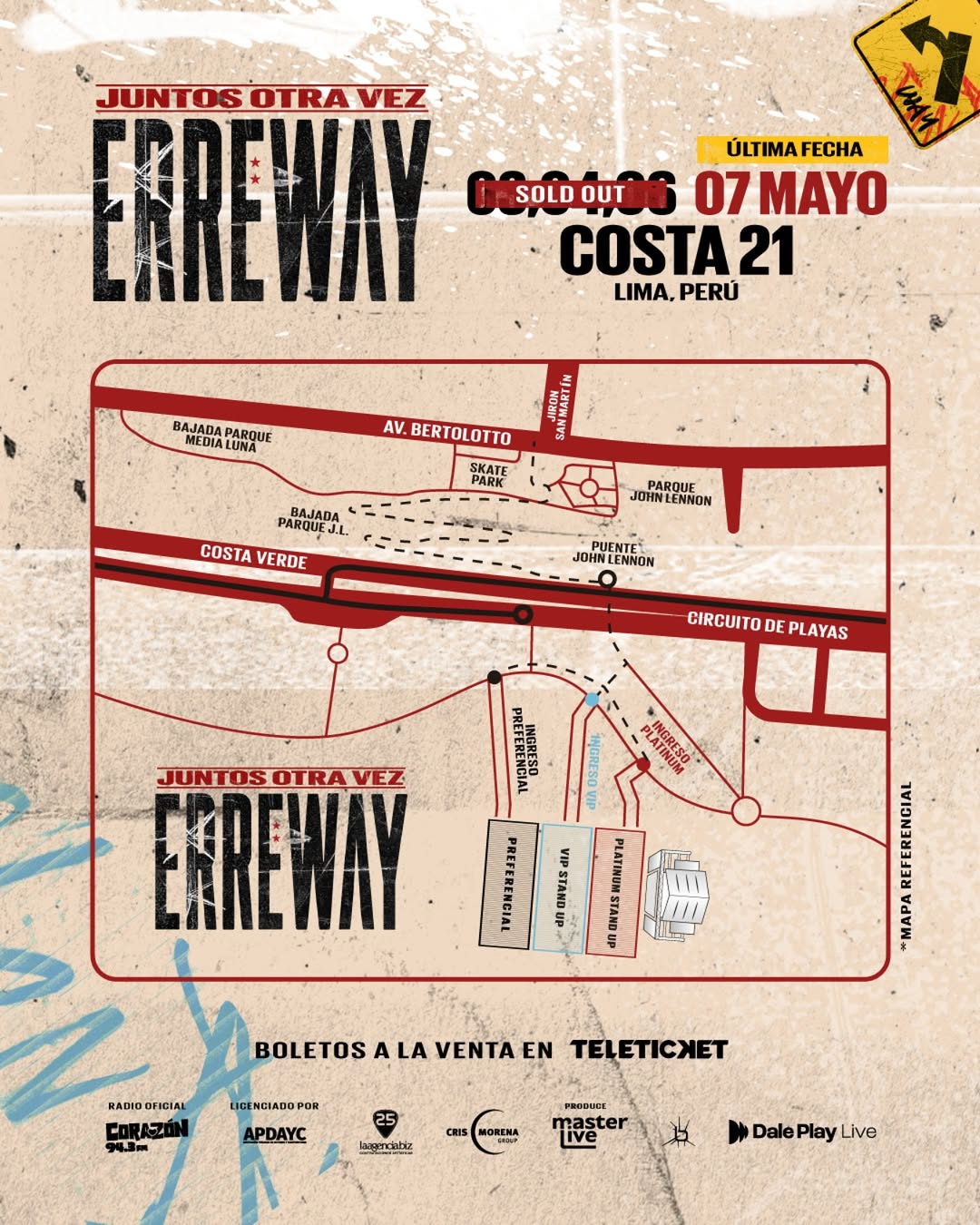 Erreway en Lima Además de Perú, el Erreway Tour pasa a través de Chile, Uruguay, Ecuador, Italia, España, Grecia y Argentina.