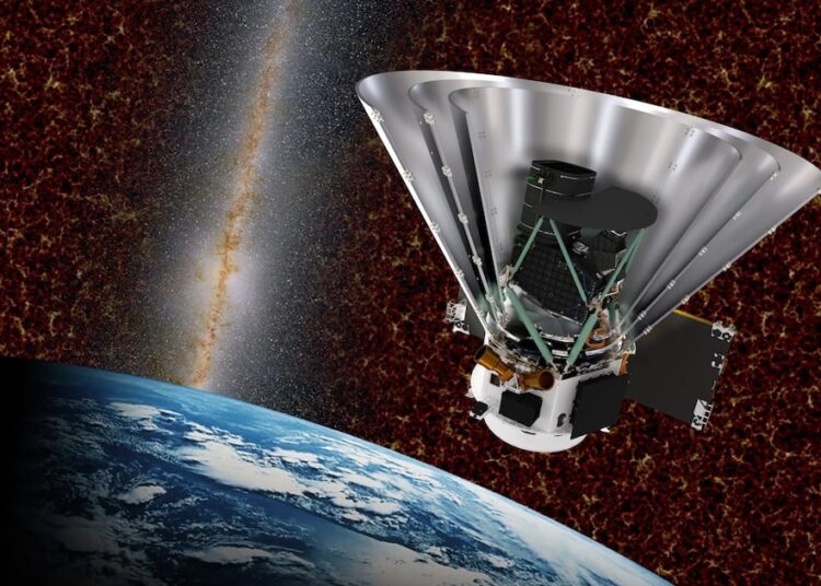 Tiene forma de megáfono y da 14 vueltas a la Tierra al día: cómo es el telescopio espacial que busca cartografiar todo el cielo