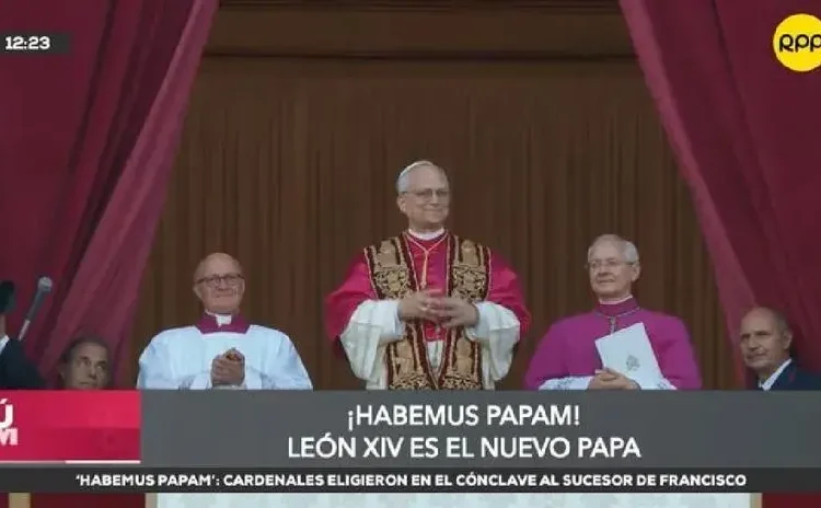 Leon XIV envió un saludo a su “querida Diócesis de Chiclayo” en su presentación como nuevo papa