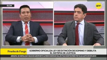 Fiscal Roger Solano por ley que modifica la extinción del dominio: 