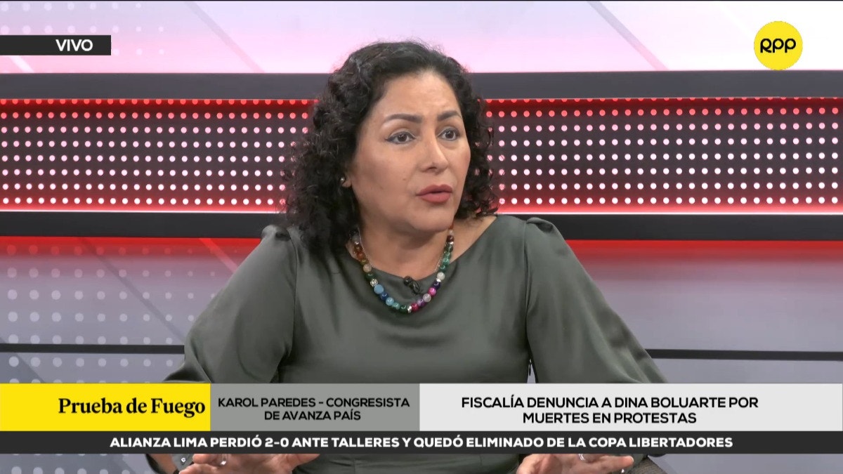 Karol Paredes en las muertes en protestas sociales: 