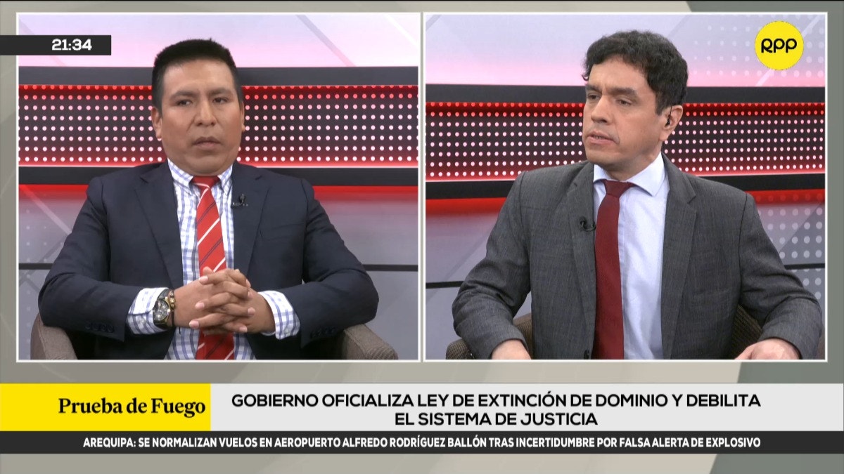 Fiscal Roger Solano por ley que modifica la extinción del dominio: 