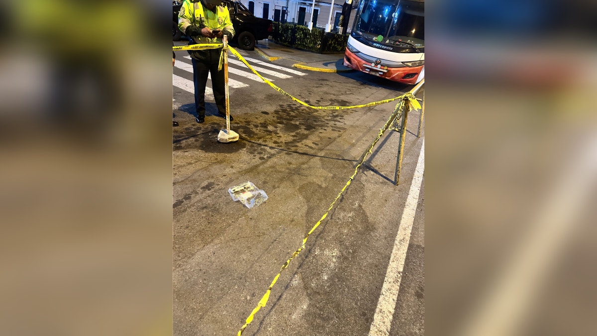 El artefacto explosivo estaba dentro de una bolsa.