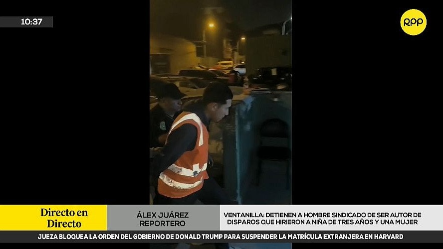 Callao: Capturan al presunto responsable de disparar en el que una mujer y una niña resultaron heridas
