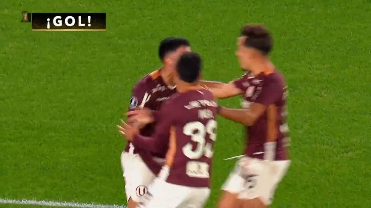 Golazo de Jairo Concha para el 1-1 de Universitari contra River