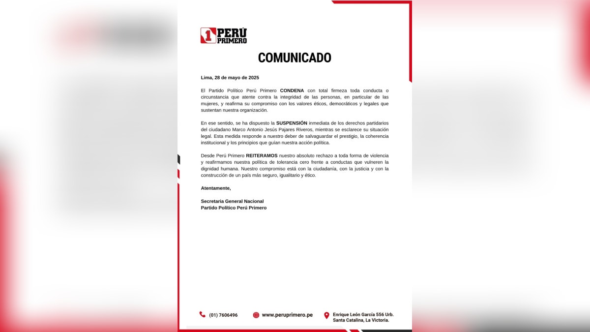 Grupo político compunado primero.