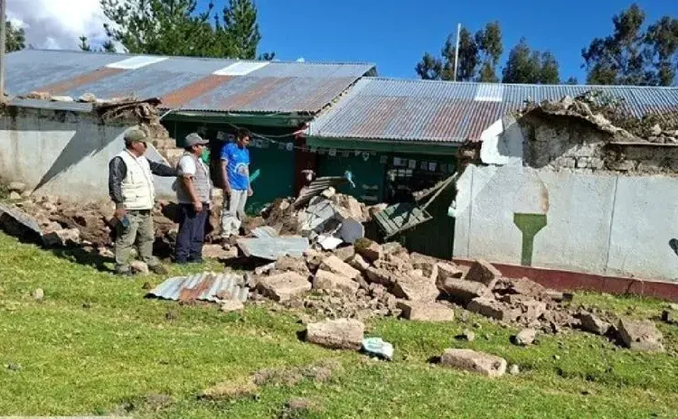 Ayacucho: ochenta familias damnificadas, tres escuelas afectadas y un centro de salud inhabitable en San Pedro tras fuerte sismo