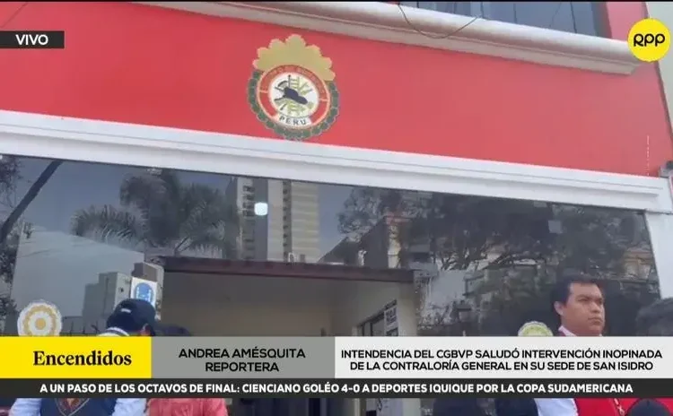 Contraloría realizó intervención inopinada en la sede de la Intendencia General de Bomberos