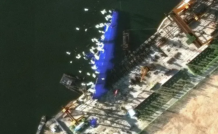 Corea del Norte comienza a reparar su destructor accidentado y detiene a alto funcionario