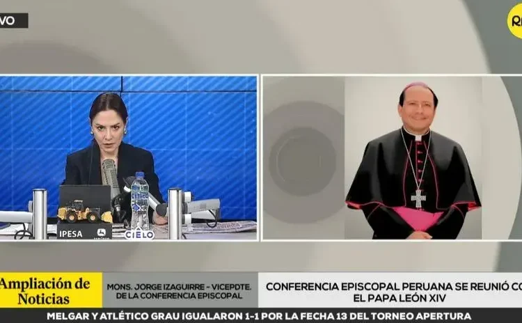 El papa León XIV mantiene contacto con Perú y conoce su situación, asegura monseñor Jorge Izaguirre