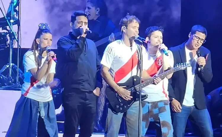 Erreway en Lima: Coco Maggio y Pablo Heredia sorprenden al compartir escenario con Benjamín Rojas, Camila Bordonaba y Felipe Colombo en Lima | Video