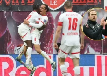 Harry Kane ya celebraba su primer título como profesional, pero llegó el empate del Leipzig