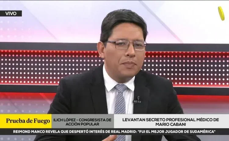 Ilich López dice que el caso de las cirugías de Dina Boluarte “puede terminar en una denuncia constitucional”