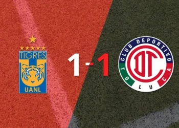 Liga MX: Empate a 1 entre los Felinos y los Diablos Rojos por la ida