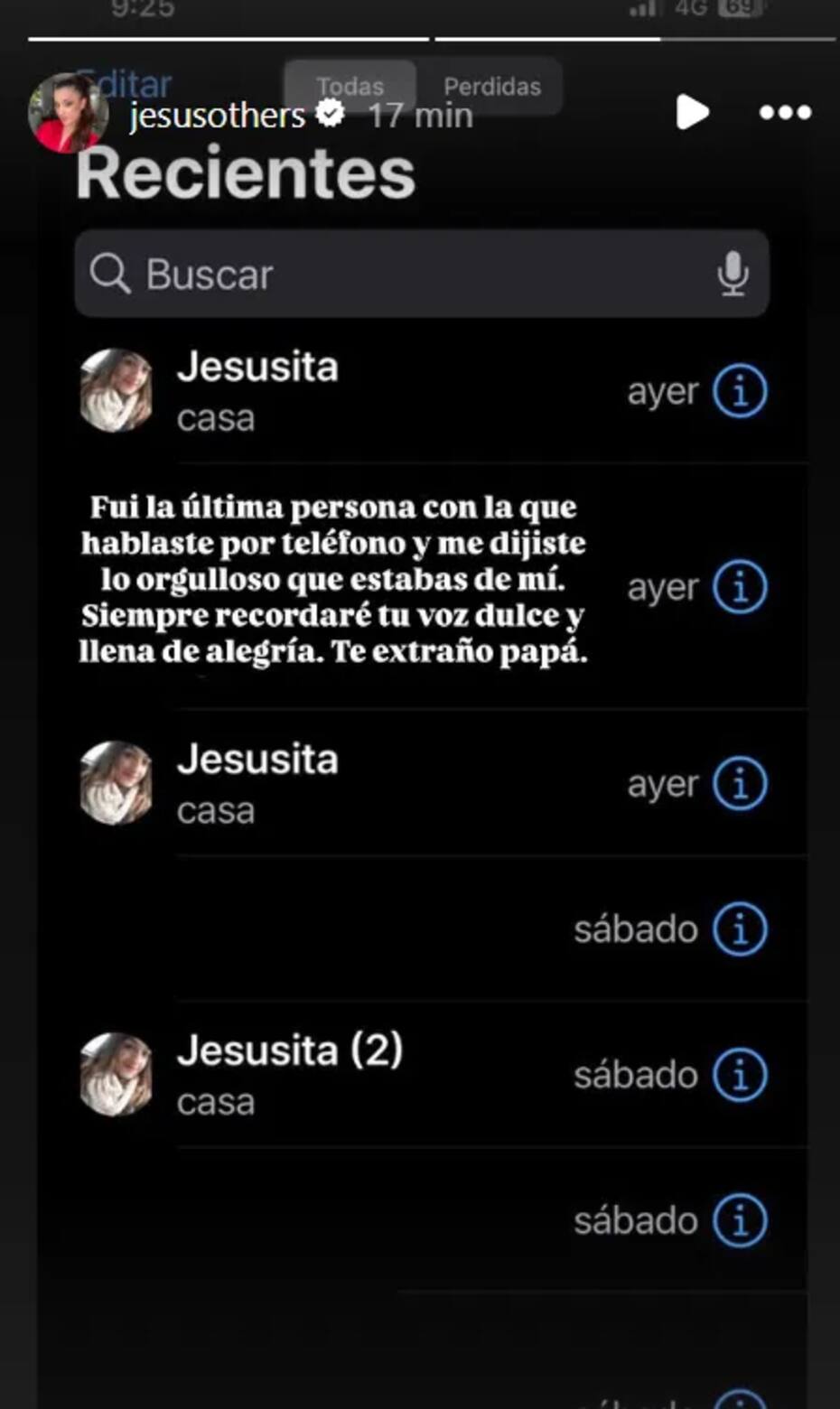 Este fue uno de los mensajes dejados por el intérprete después de la muerte del cirujano.